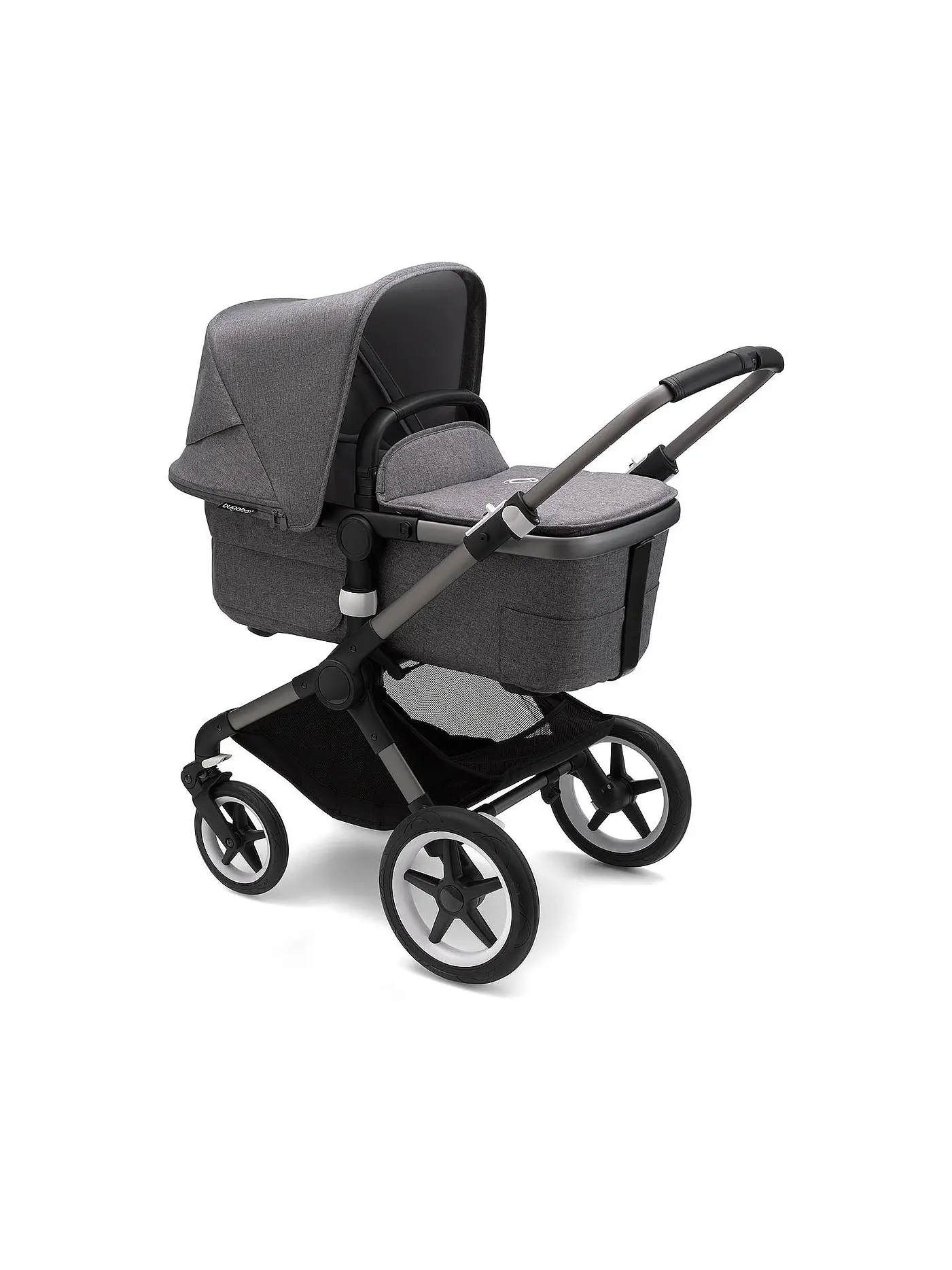BUGABOO | Kombikinderwagen Fox3 Komplett Set Schwarz / Gruen | grau